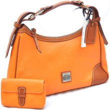 Dooney & Bourke Orange Harrison Hobo Bag Purse R638c