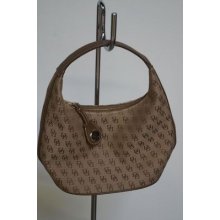 Dooney And Bourke Signature Monogram, Hobo, Canvas/leather, Classic