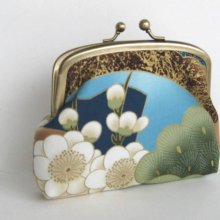 Double Frame Purse in Asian Floral Print