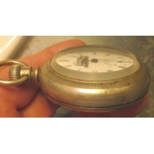 Dueber Silverine Pocket Watch Locomotive Special 17 Jewels 1900's