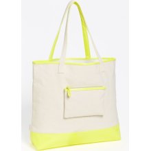 Echo Patent Trim Canvas Tote Neon Yellow