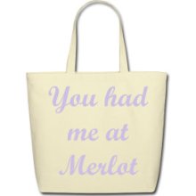 Eco-friendly Cream Merlot Tote