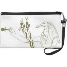 Egyptian God Thoth Wristlet Clutch