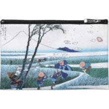 Ejiri in the Suruga province Katsushika Hokusai Travel Accessory Bags