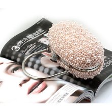 Elegant Pearl Bead Bridal Wedding Prom Evening Wristlet Clutch Purse Bag