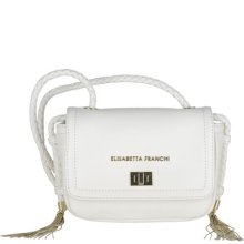 elisabetta franchi gold: white shoulder bag