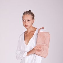 Envelope Bag in Pink, Leather Bag