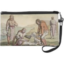 Eskimos, 1817 (colour engraving) Wristlet Clutches