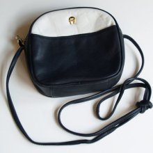 Etienne Aigner Small Navy Cross Body Purse, 1980's/1990's