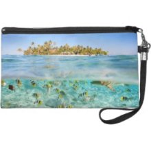 Exotic vacations Wristlet Purses