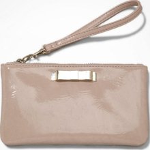 Express Womens Bow Front Patent Wristlet