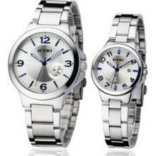 Eyki Lovers Watch Calendar Luminous Watches Waterproof Strip Mens Wa