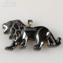 + Factory Wholesale Price, Hematie Lion Pendant 200pcs/lot