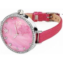 Fair Maiden Temperament Crystal Big Dial Series Carve Patterns Lady Watch