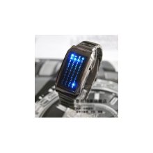 fashion,digital, blue led watch, the warp core,japanese style