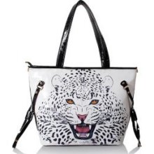 fashion/Korean version of the 2013 new European style personality retro the painted leopard head shoulder bag leis