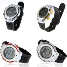 Fashion Men Digital LED Date Silicone Wrist Watch Daily Alarm Clock Chronograph