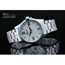 Fashion Quartz Sinobi White Dial Men's Watch Stainless Steel Luxury