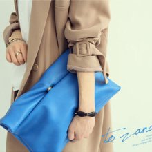 Faux-Leather Clutch