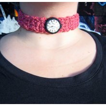 Fiber WATCH Choker Necklace- Fits all