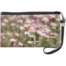 Field of Daisies Photo Wristlet Clutch