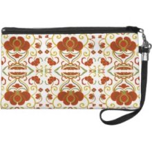 Floral Art Pattern - Wristlet