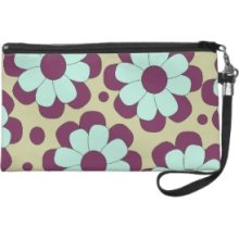 Floral bouquet pattern design Wristlet Clutches