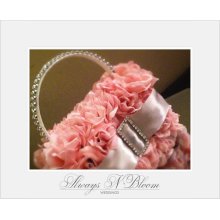 Flower Girl Purse Light pink roses