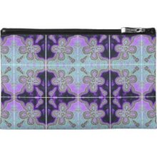 Flower in Violet Inspired by Portuguese Azulejos Travel Accessories...