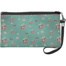 flowers and cherries Wristlets