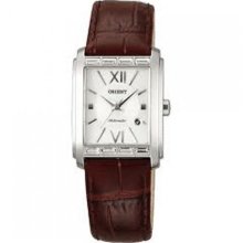 FNRAP002W Orient Ladies Automatic Silver Dial Brown Leather Fashion Watch