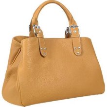 Fontanelli Designer Handbags, Soft Calf Leather Satchel Bag