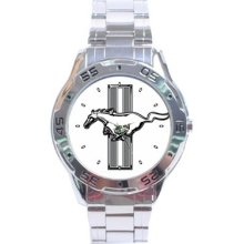 Ford Mustang - Stainless Steel Analogue Menâ€™s Watch