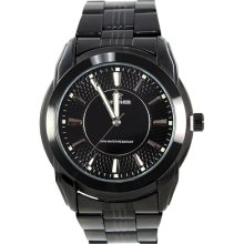 Fortuner 'Bionic' Men's Black Stainless Steel Watch (WAT1148MBK)