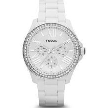 Fossil Cecile Multifunction Resin Watch - White - AM4494