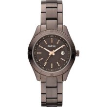 Fossil Ladies Stainless Steel Case and Bracelet Brown Dial ES3029