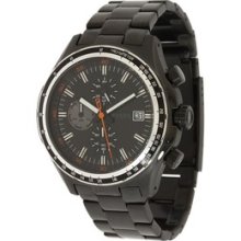 Fossil Men Dylan Stainless Black Band Chrono Ch2754 Date Watch