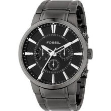 Fossil Men's Chronograph Black Dial FS4358 Stainless-Steel Quartz