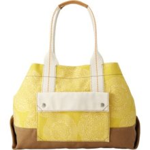 Fossil Womens Lena Tote Yellow Zb5671700