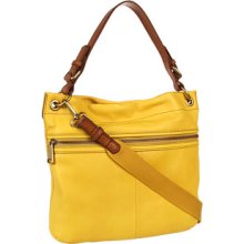 FossilÂ® Yellow Explorer Hobo Bag