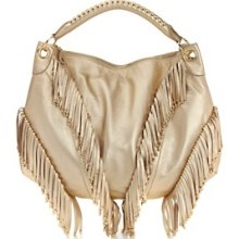 Frosting By Mary Norton Leather Fringe Hobo Save $100 Now