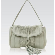 Galian Handbags Woven Purses Tassel shoulder bags Beige