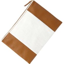 Gap Two Tone Canvas Clutch