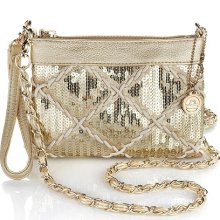 Gem Sequins And Rope Crossbody Bag