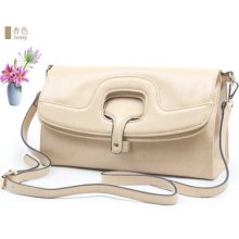 Geniune Nappa Calf Calfskin Leather Foldable Handbag Hand Bag Satchel Tote