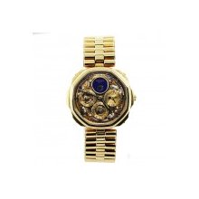 Gerald Genta 18K Perpetual Calendar Skeleton Mens Watch