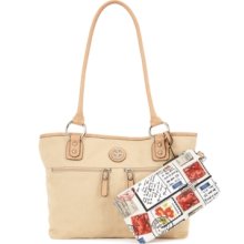 Giani Bernini Handbag, Canvas Tulip Tote