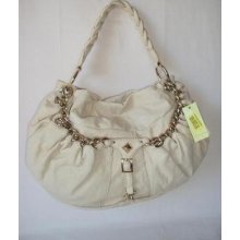 Gianni Bini Women's Jenna Hobo Leather Bone Shoulder Bag Handbag