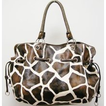 Giraffe Animal Print Design Hobo Style Handbag