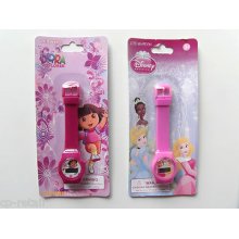 Girls Watch - Pink - Dora The Explorer / Disney Princess - Gift -stocking Filler